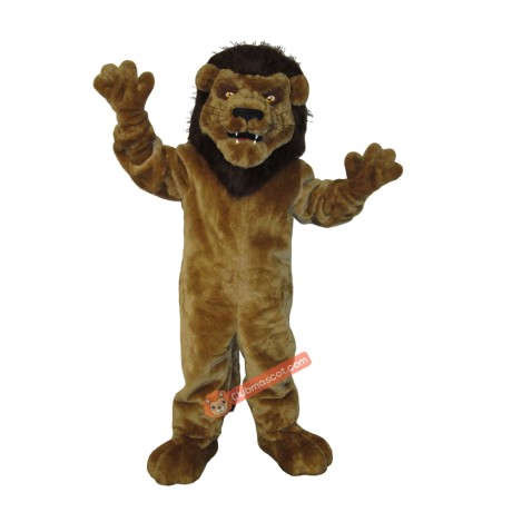 College Tough Lion Mascot Costume, College Tough Lion Costume