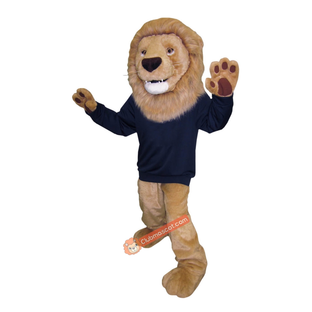 College Tough Vanguard Lion Mascot Costume, College Tough Vanguard Lion Costume