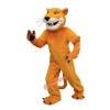 College Yellow Cougar Mascot Costume, College Yellow Cougar Costume