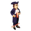 Colonial Man Mascot Costume, Colonial Man Costume