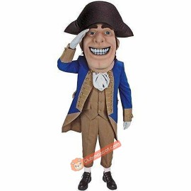 Colonial Mascot Costume, Colonial Costume