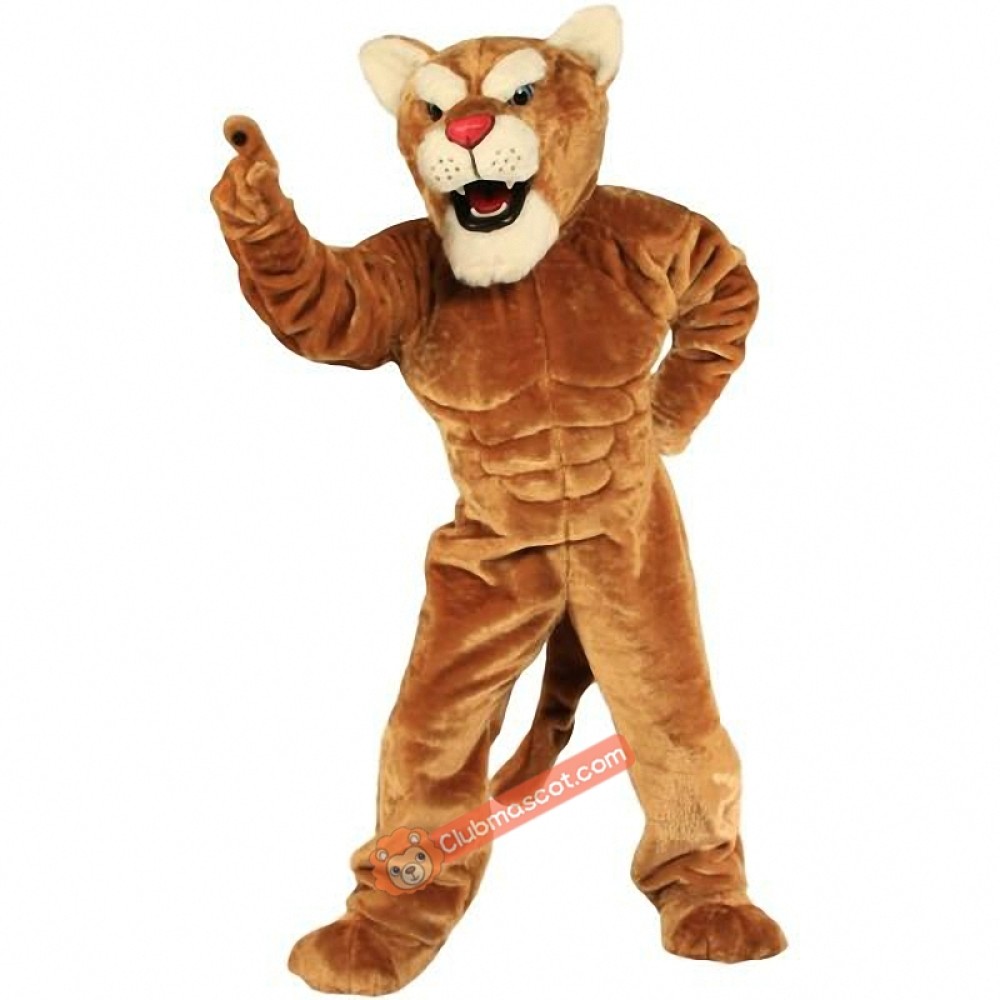 Cougar Power Cat Mascot Costume, Cougar Power Cat Costume