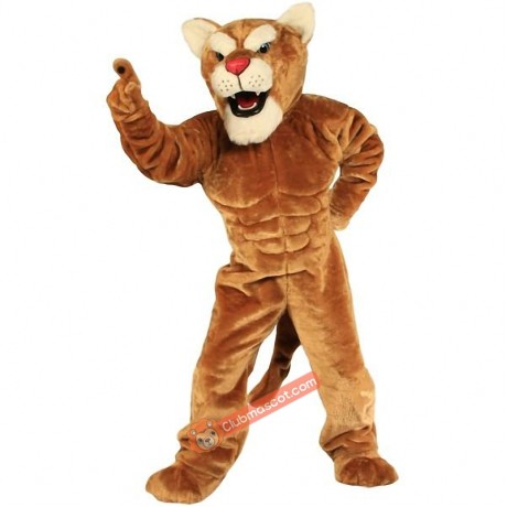 Cougar Power Cat Mascot Costume, Cougar Power Cat Costume