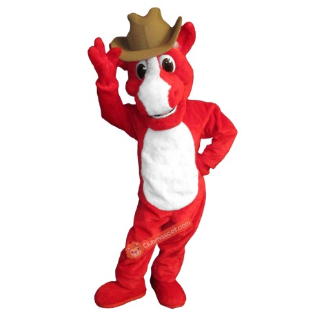 Cowboy Horse Mascot Costume, Cowboy Horse Costume