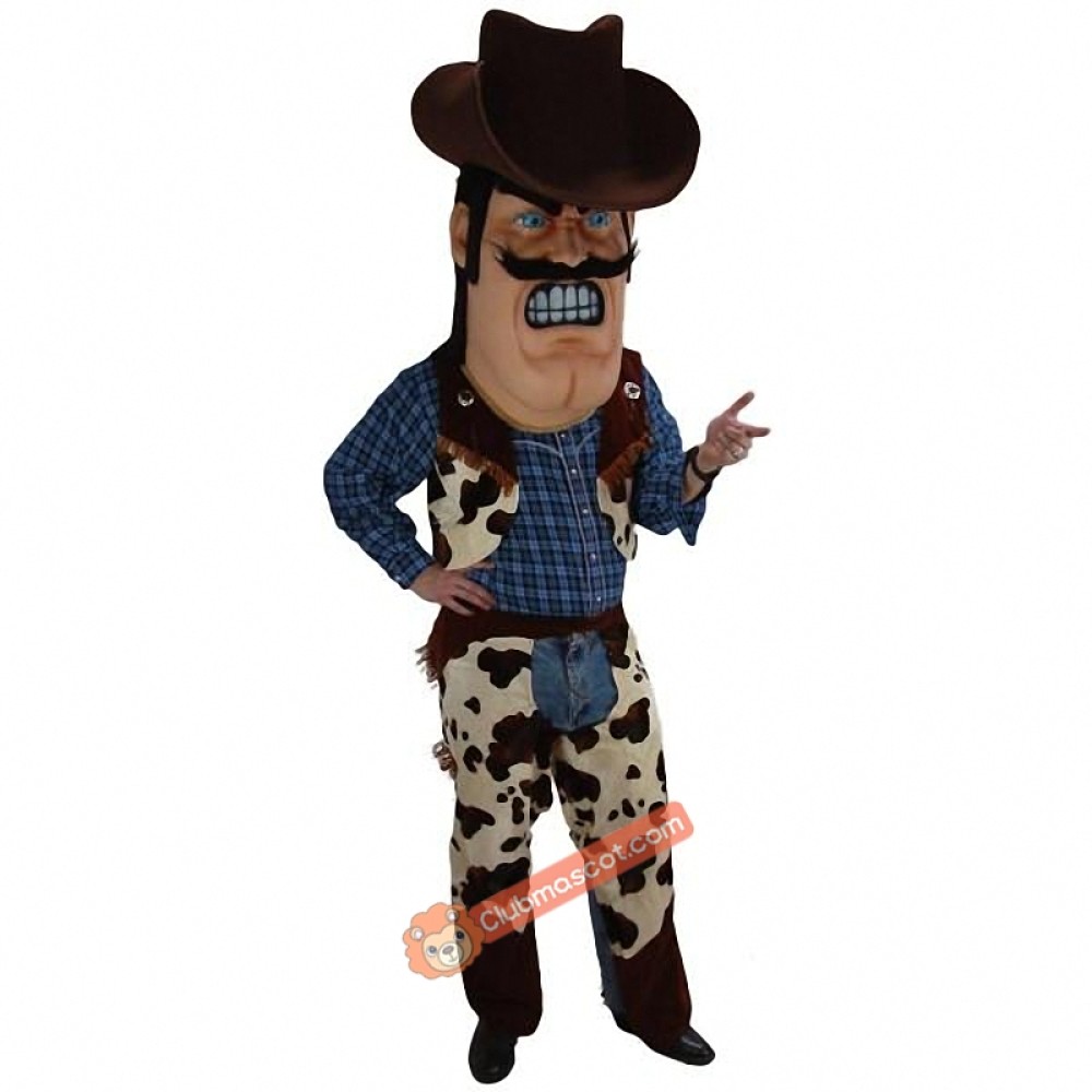 Cowboy Mascot Costume, Cowboy Costume