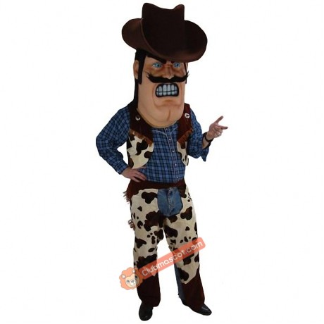 Cowboy Mascot Costume, Cowboy Costume