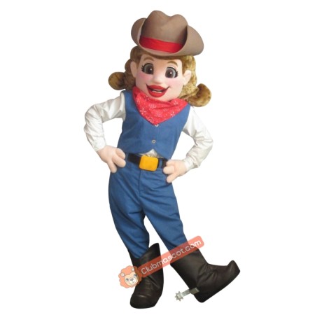 Cowgirl Mascot Costume, Cowgirl Costume