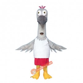 Crane Bird Mascot Costume, Crane Bird Costume