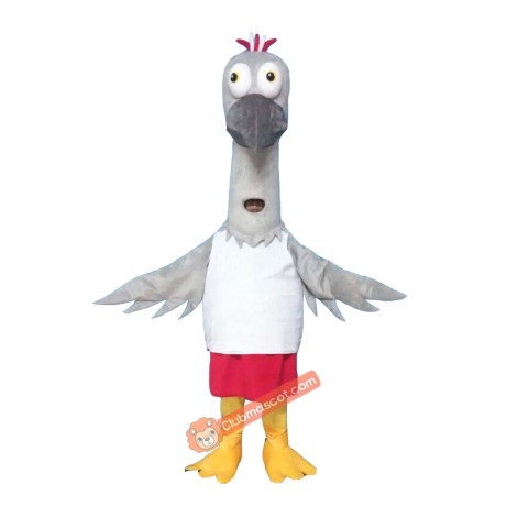 Crane Bird Mascot Costume, Crane Bird Costume