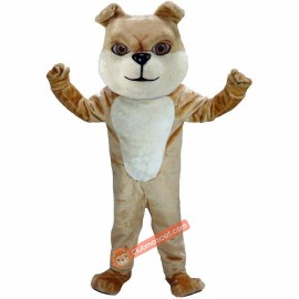 Cream Bulldog Lightweight Mascot Costume, Cream Bulldog Costume