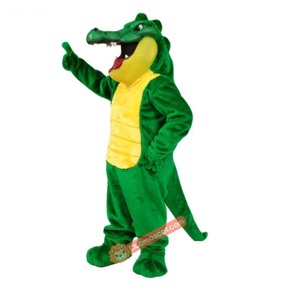 Crunch Gator Mascot Costume, Crunch Gator Costume