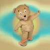 Curly Teddy Bear Mascot Costume, Curly Teddy Bear Costume