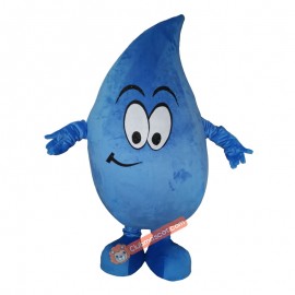 Custom Blue Water Shape Mascot Costume, Custom Blue Water Shape Costume