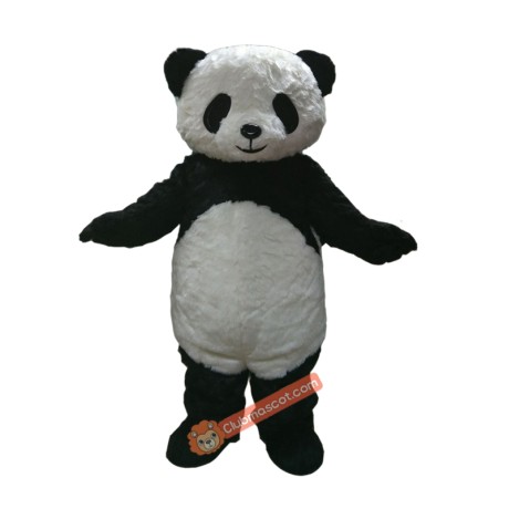 Custom Plush Panda Mascot Costume, Custom Plush Panda Costume