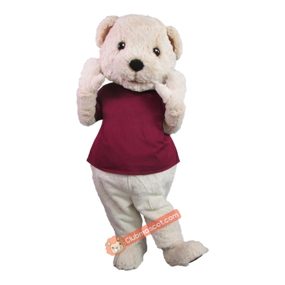 Cute Beau the Bear Mascot Costume, Cute Beau the Bear Costume