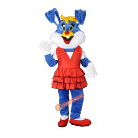 Cute Blue Rabbit Mascot Costume, Cute Blue Rabbit Costume