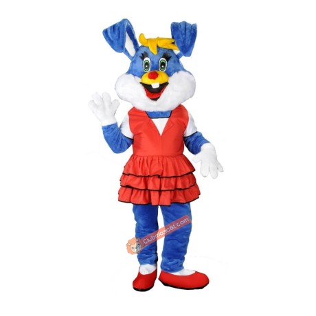 Cute Blue Rabbit Mascot Costume, Cute Blue Rabbit Costume