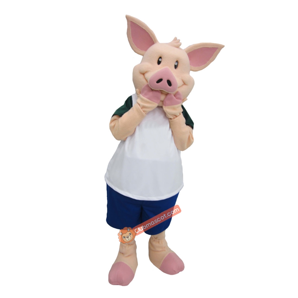 Cute Charming Pig Mascot Costume, Cute Charming Pig Costume