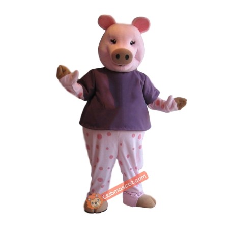 Cute Charming Pink Pig Mascot Costume, Cute Charming Pink Pig Costume