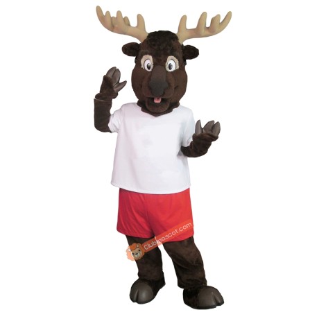 Cute College Elk Mascot Costume, Cute College Elk Costume