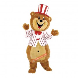 Cute Friendly Bear Mascot Costume circus, Cute Friendly Bear Costume circus