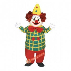 Cute Friendly Clown Mascot Costume, Cute Friendly Clown Costume