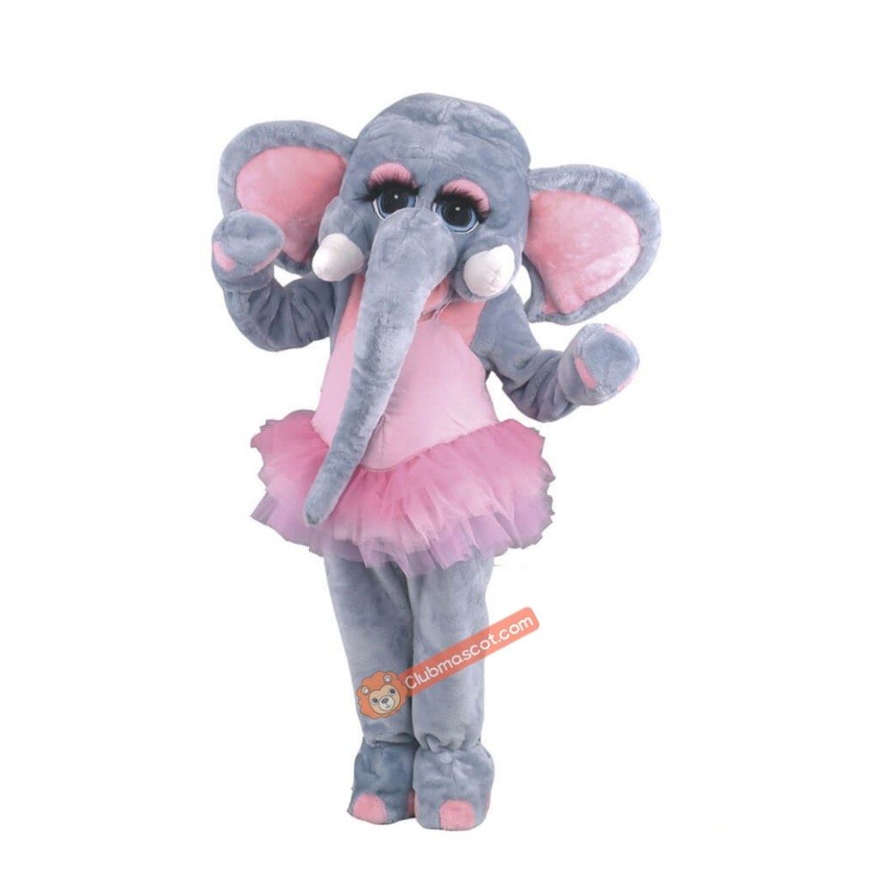 Cute Friendly Elephant Mascot Costume, Cute Friendly Elephant Costume