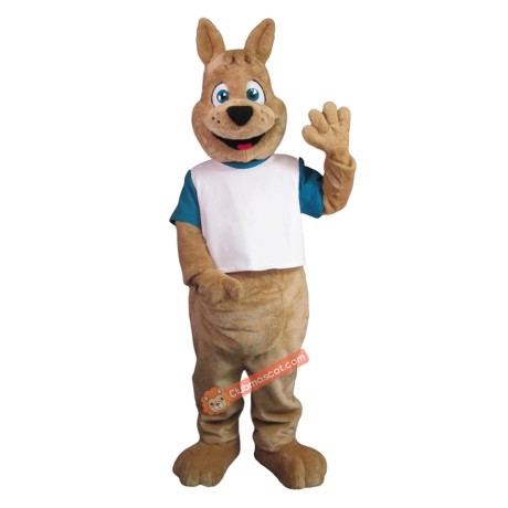 Cute Friendly Kangaroo Mascot Costume, Cute Friendly Kangaroo Costume