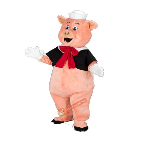 Cute Friendly Pig Mascot Costume, Cute Friendly Pig Costume