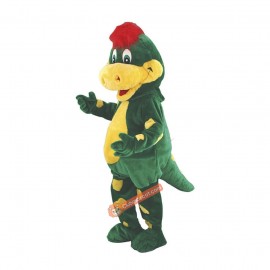 Cute Green Dragon Mascot Costume, Cute Green Dragon Costume