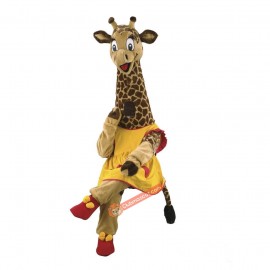 Cute Happy Giraffe Mascot Costume, Cute Happy Giraffe Costume