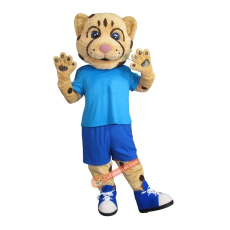 Cute Naughty Cheetah Mascot Costume, Cute Naughty Cheetah Costume