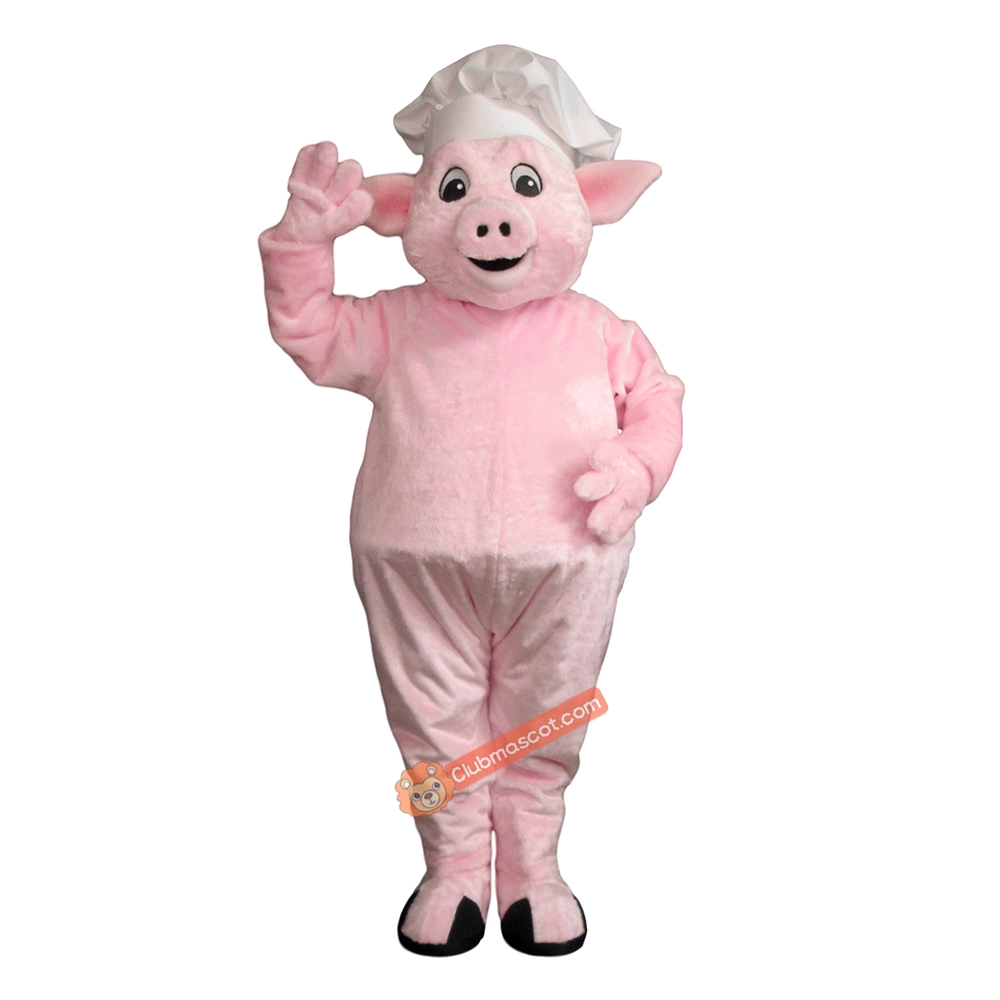 Cute Pink Pig Mascot Costume, Cute Pink Pig Costume