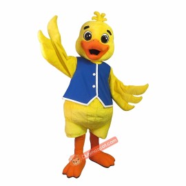 Cute Yellow Duck Mascot Costume, Cute Yellow Duck Costume