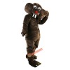 Deep Brown Gopher Mole Cartoon Mascot Costume, Deep Brown Gopher Mole Cartoon Costume