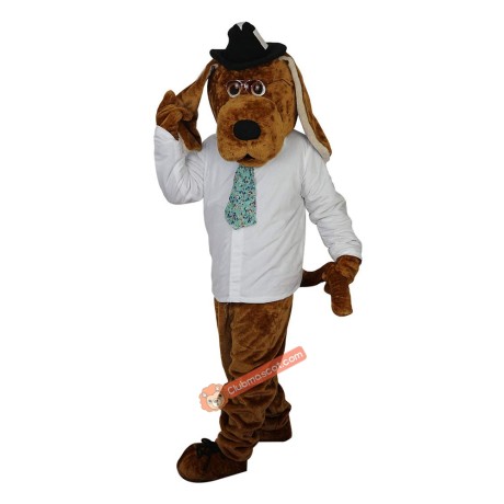 Dog Sharpei Hound Cartoon Mascot Costume, Dog Sharpei Hound Cartoon Costume