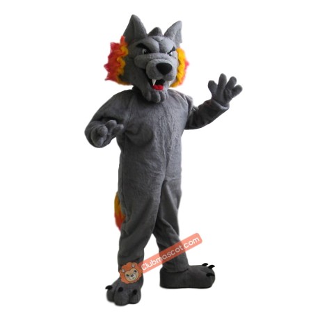 Domineering Wolf Mascot Costume, Domineering Wolf Costume