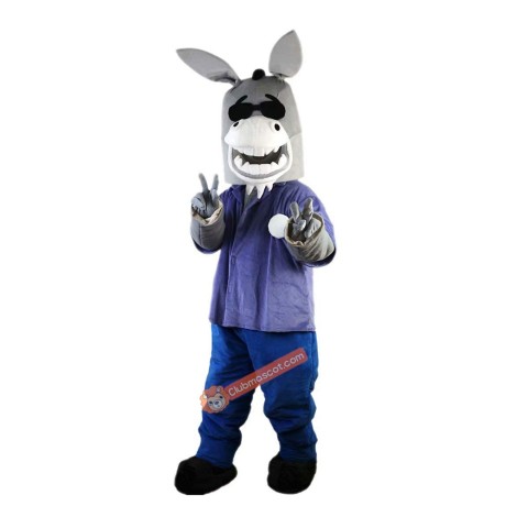 Donkey Cartoon Mascot Costume, Donkey Cartoon Costume