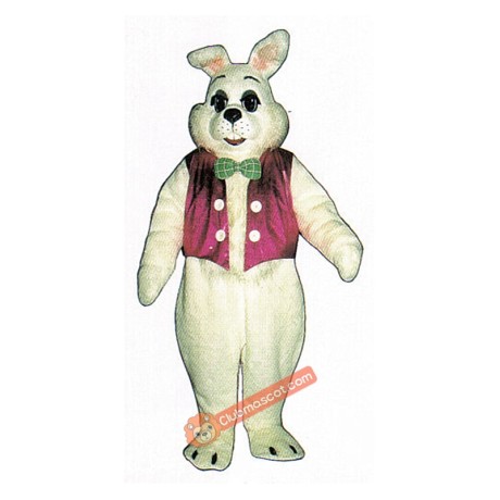 Easter Bunny Vest Mascot Costume, Easter Bunny Vest Costume