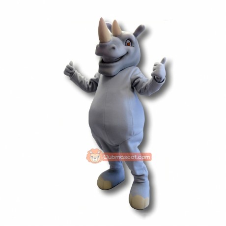 Happy Rhino Mascot Costume