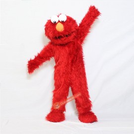 Elmo Plush Red Monster Mascot Costume, Elmo Plush Red Monster Costume