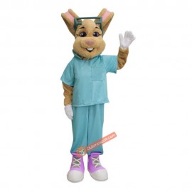 Fair Dr Rabbit Mascot Costume, Fair Dr Rabbit Costume