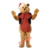 Fancy Bear with Bow Mascot Costume, Fancy Bear with Bow Costume