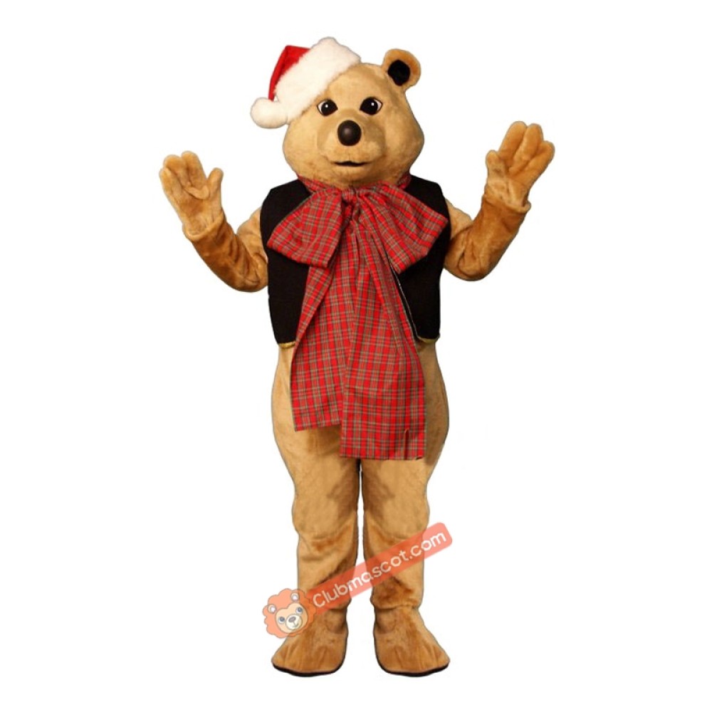 Fancy Bear with Bow Mascot Costume, Fancy Bear with Bow Costume