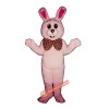 Fat Bunny Tie Mascot Costume, Fat Bunny Tie Costume