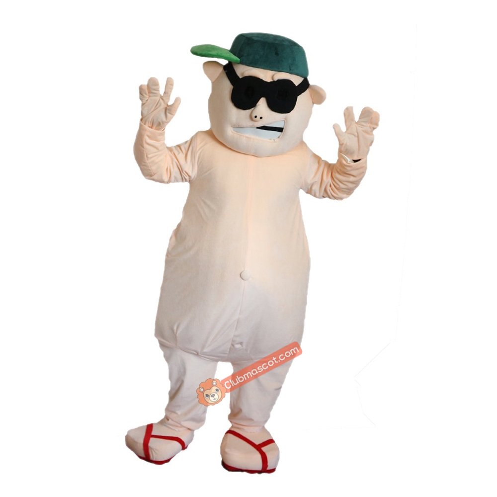 Fat Man Cartoon Mascot Costume, Fat Man Cartoon Costume