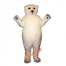 Fatty Polar Bear Mascot Costume, Fatty Polar Bear Costume