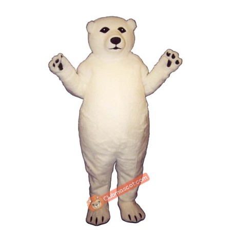 Fatty Polar Bear Mascot Costume, Fatty Polar Bear Costume