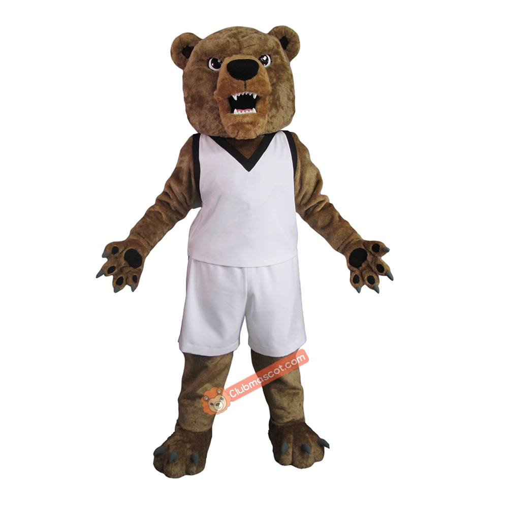 Ferocious College Bear Mascot Costume, Ferocious College Bear Costume