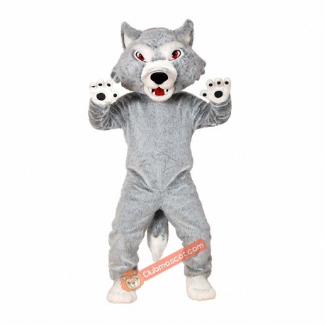 Fierce Wolf Mascot Costume, Fierce Wolf Costume